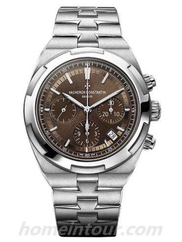 江诗丹顿5500V_110A-B147男表Overseas纵横四海系列-银色表带/表径42.5mm