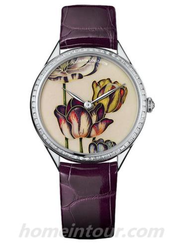 江诗丹顿82650_000G-9918女表Métiers d’Art艺术大师系列-紫色表带/表径37mm