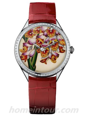 江诗丹顿82650_000G-9917女表Métiers d’Art艺术大师系列-红色表带/表径37mm