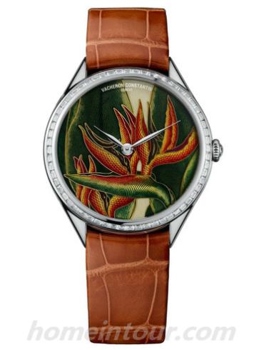 江诗丹顿82650_000G-9854女表Métiers d’Art艺术大师系列-橘黄色表带/表径37mm