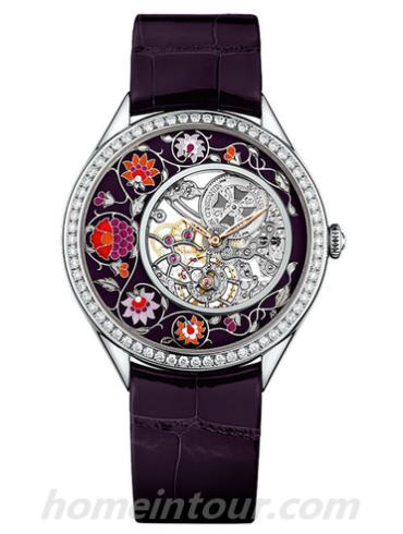 江诗丹顿33580_000G-B008女表Métiers d’Art艺术大师系列-紫色表带/表径37mm