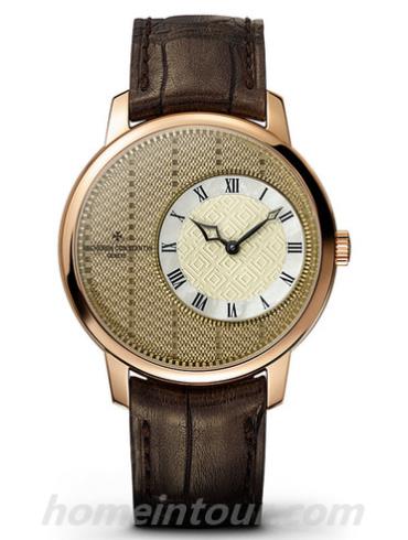 江诗丹顿1400U_000R-B217男表Métiers d’Art艺术大师系列-棕色表带/表径39mm