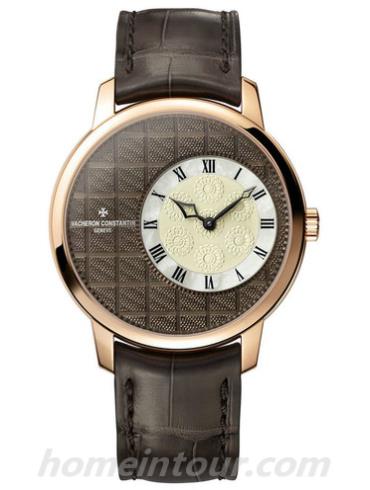 江诗丹顿1400U_000R-B216男表Métiers d’Art艺术大师系列-棕色表带/表径39mm