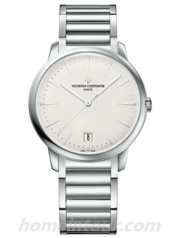 江诗丹顿4100U_110G-B181女表PATRIMONY传承系列-银色表带/表径36mm