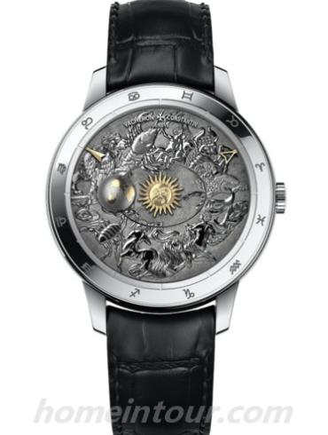 江诗丹顿7600U_000G-B211男表Métiers d’Art艺术大师系列-黑色表带/表径43mm