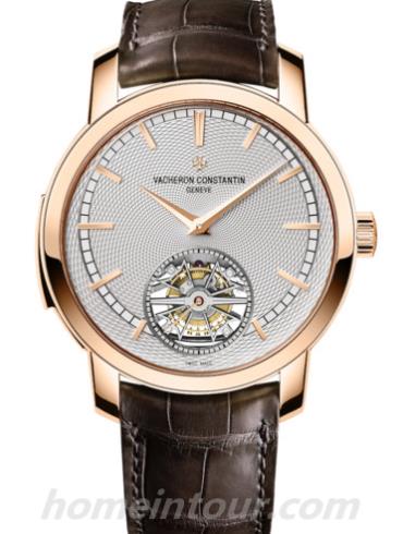 江诗丹顿6500T_000R-B324男表Traditionnelle系列-棕色表带/表径44mm