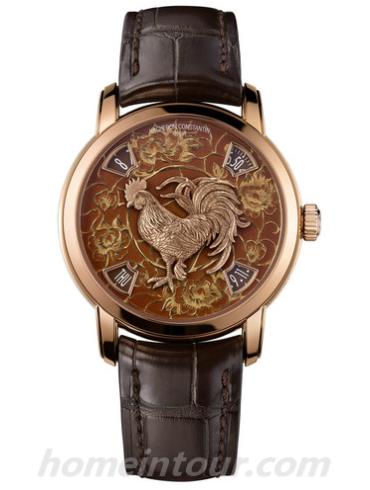 江诗丹顿86073_000R_B153男表Métiers d’Art艺术大师系列-棕色表带/表径40mm