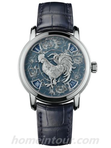 江诗丹顿86073_000P_B154男表Métiers d’Art艺术大师系列-深蓝色表带/表径40mm