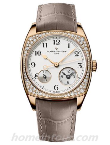 江诗丹顿7805S_000R_B140女表harmony系列-暗灰色表带/表径37x 46.6mm