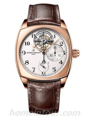 江诗丹顿5100S_000R_B125男表harmony系列-棕色表带/表径42 x 52mm