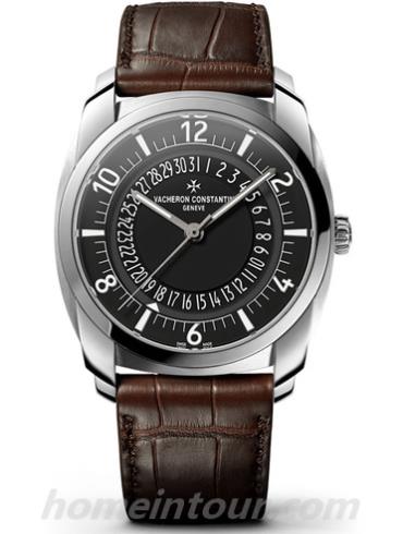 江诗丹顿4500S_000A-B196男表Quai de l’Ile系列-黑色表带/表径41.00 x 50.26mm