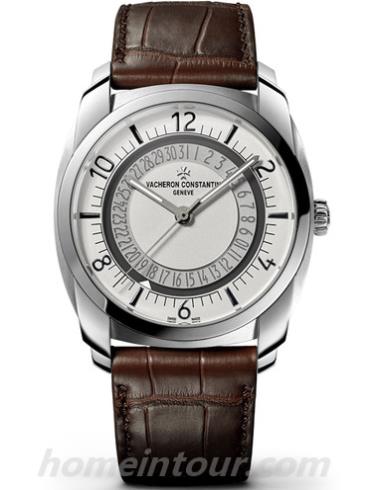 江诗丹顿4500S_000A-B195男表Quai de l’Ile系列-棕色表带/表径41.00 x 50.26mm