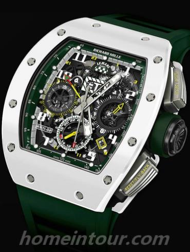 里查德米尔RM11-02_Le_Mans_Classic男表限量版-绿色表带/表径&#8211;