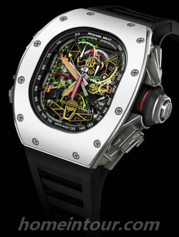 里查德米尔RM50-02男表限量版-黑色表带/表径42.70 × 50.10mm