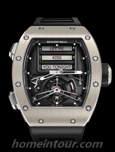 里查德米尔RM69男表-黑色表带/表径50.00 x 42.70mm