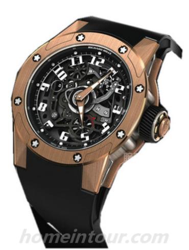 里查德米尔RM_63-01_Dizzy_Hands男表-黑色表带/表径42.70 x 11.70mm