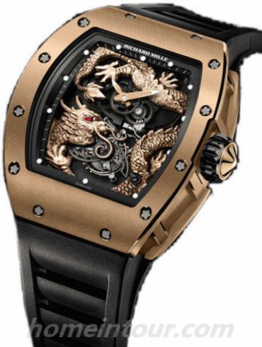 里查德米尔RM057_Rose男表-黑色表带/表径50x42.7mm