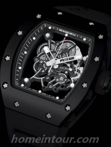 里查德米尔RM055男表男装系列-黑色表带/表径49.9x42.7mm