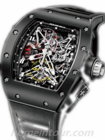 里查德米尔RM050男表-黑色表带/表径50x42.7mm