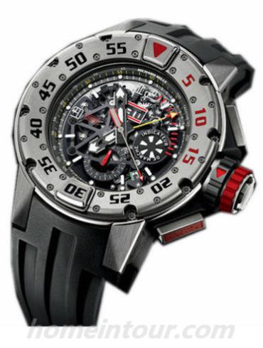 里查德米尔RM032_Ti男表-黑色表带/表径50mm