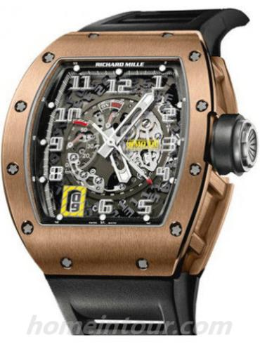 里查德米尔RM030_Rose男表-黑色表带/表径50x42.7mm