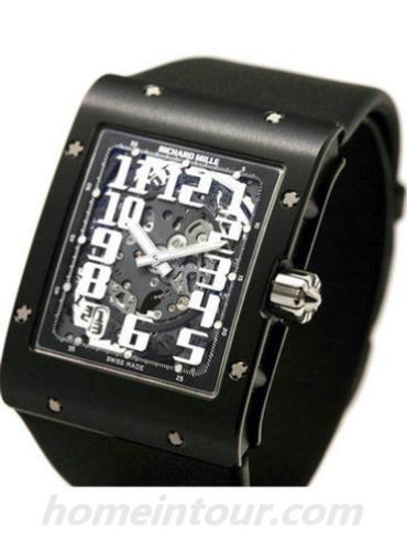 里查德米尔RM016_Platinum男表-黑色表带/表径49.8x38mm