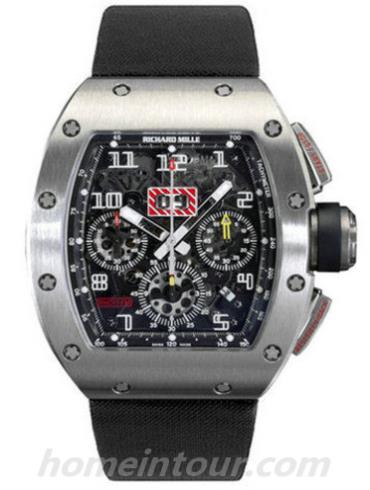 里查德米尔RM011男表-黑色表带/表径50x40mm