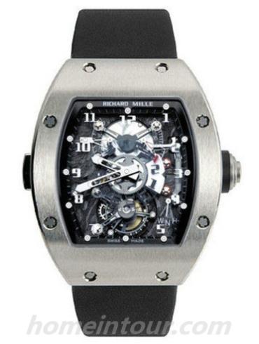 里查德米尔RM003_Ti男表-黑色表带/表径50x42.7mm