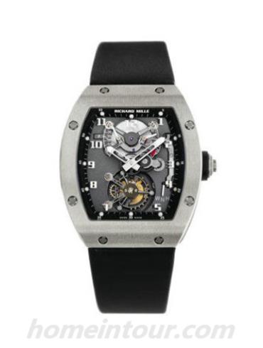 里查德米尔RM002_PT950男表-黑色表带/表径50x42.7mm