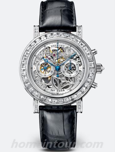 宝玑5238BB_10_9V6_DD00男表Classique经典系列-黑色表带/表径40，3mm