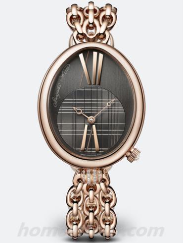 宝玑8968BR_X1_J50_0D00女表Reine de Naples 那不勒斯王后系列-玫瑰金色表带/表径43x34.95mm