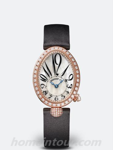宝玑8928BR_5W_844_DD0D女表Reine de Naples 那不勒斯王后系列-黑色表带/表径33 x 24.95mm