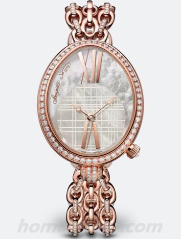 宝玑8965BR_5W_J53_DDD0女表Reine de Naples 那不勒斯王后系列-玫瑰金色表带/表径43 x 34.95mm