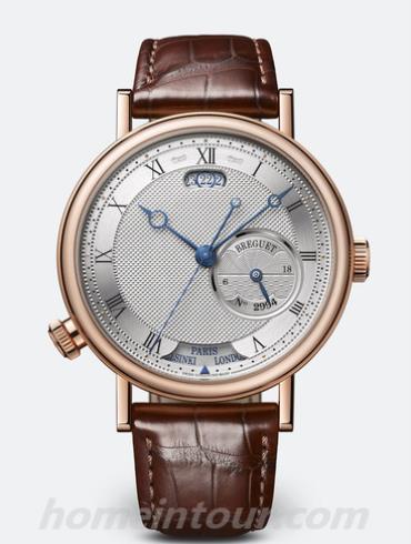 宝玑5727BR_12_9ZU男表Classique经典系列-棕色表带/表径43mm