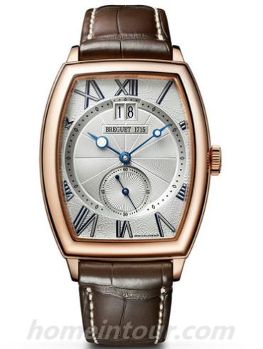 宝玑5410BR_12_9V6男表Heritage传承系列-棕色表带/表径45mm
