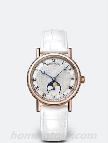 宝玑9087BR_52_964女表Classique经典系列-白色表带/表径30mm