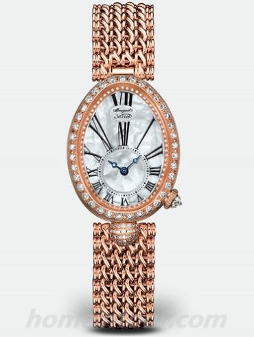 宝玑8928BR_51_J20_DD0D女表Reine de Naples 那不勒斯王后系列-金色表带/表径33x24.95mm