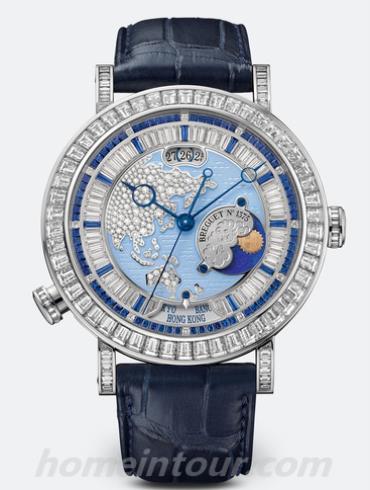 宝玑5719PT_AS_9ZV_DD0D男表Classique经典系列-黑色表带/表径46mm