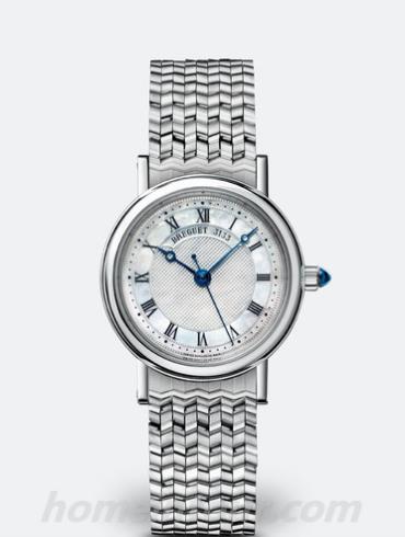 宝玑8067BB_52_BC0女表Classique经典系列-银色表带/表径30mm