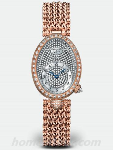 宝玑8928BR_8D_J20_DD0D女表Reine de Naples 那不勒斯王后系列-红金色表带/表径33mm