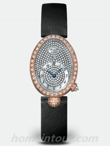 宝玑8928BR_8D_844_DD0D女表Reine de Naples 那不勒斯王后系列-黑色表带/表径33x 24.95 mmmm