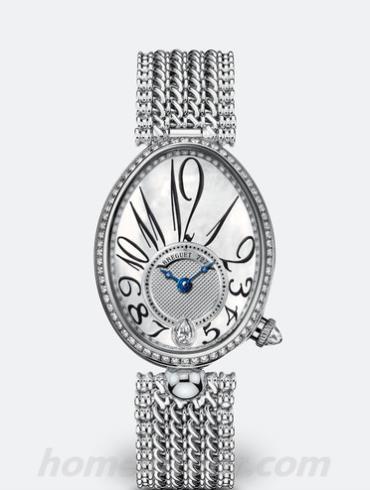 宝玑8918BB_58_J20_D000女表Reine de Naples 那不勒斯王后系列-银色表带/表径36.50x28.45 mmmm