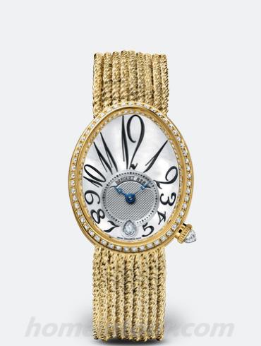 宝玑8918BA_58_J39_D00D女表Reine de Naples 那不勒斯王后系列-金色表带/表径36.5mm