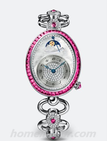 宝玑8909BB_5D_J21_RRRR女表Reine de Naples 那不勒斯王后系列-银色表带/表径38.50x 30.45 mmmm
