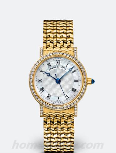 宝玑8068BA_52_AC0_DD00女表Classique经典系列-金色表带/表径30mm