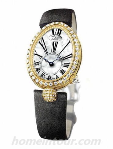 宝玑8928BA_51_844DD0D女表Reine de Naples 那不勒斯王后系列-黑色表带/表径33x 24.95mmmm