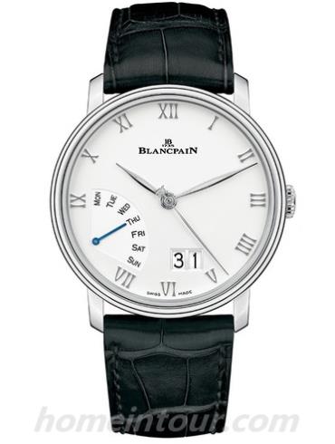 宝珀6668-1127-55B男表Villeret系列-黑色表带/表径40mm