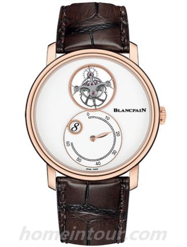 宝珀66260-3633-55B男表Villeret系列-棕色表带/表径42mm