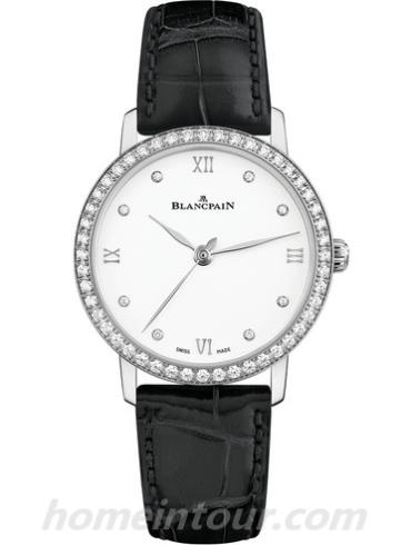 宝珀6104-4628-95A女表女士腕表系列-黑色表带/表径29.2mm