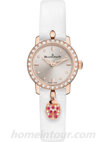 宝珀0063C-2987-63A女表Ladybird系列-白色表带/表径21.5mm